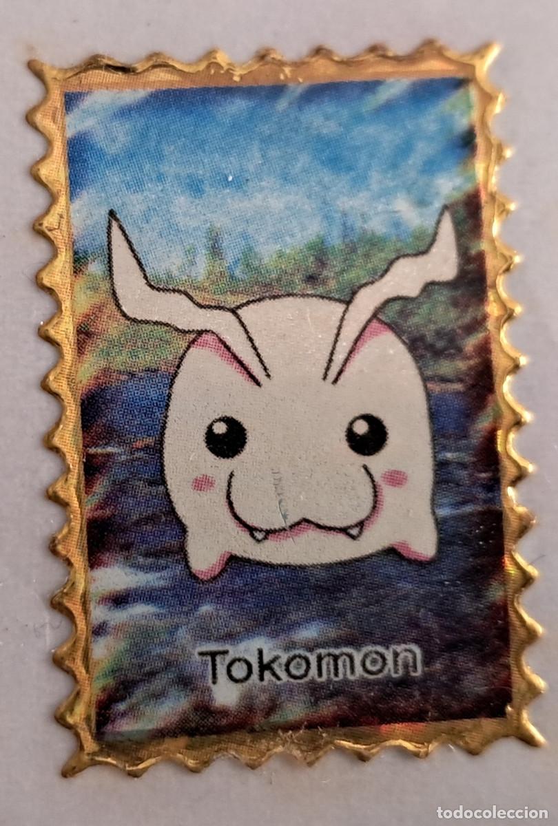 Pegatinas de colecci&oacute;n: pegatina, adhesivo de digimon, Tokomon. despegada, tama&ntilde;o 2.3 x 3.4 cm.