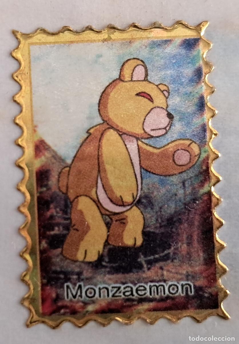 Pegatinas de colecci&oacute;n: pegatina, adhesivo de digimon, Monzaemon. despegada, tama&ntilde;o 2.3 x 3.4 cm.