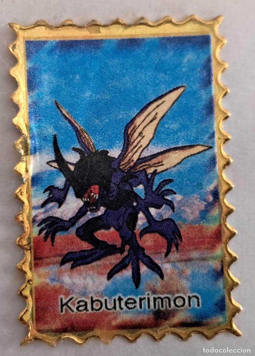 Pegatinas de colecci&oacute;n: pegatina, adhesivo de digimon, Kabuterimon. despegada, tama&ntilde;o 2.3 x 3.4 cm.