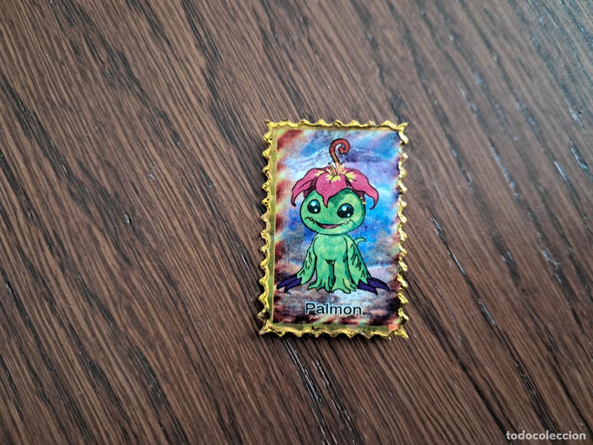 Pegatinas de colecci&oacute;n: pegatina, adhesivo de digimon, Palmon. despegada, tama&ntilde;o 2.3 x 3.4 cm.