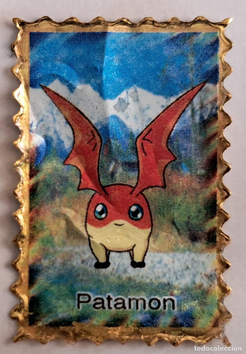 Pegatinas de colecci&oacute;n: pegatina, adhesivo de digimon, Patamon. despegada, tama&ntilde;o 2.3 x 3.4 cm.