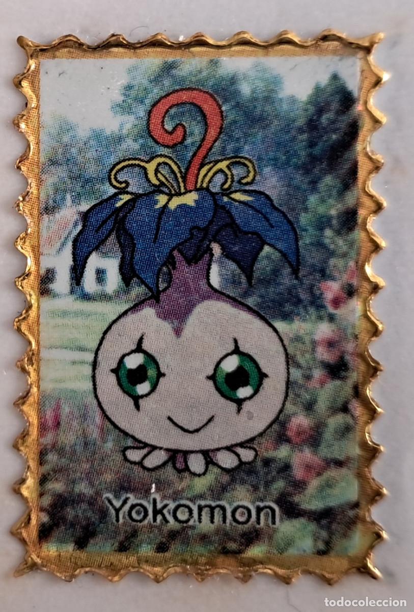 Pegatinas de colecci&oacute;n: pegatina, adhesivo de digimon, Yokomon. despegada, tama&ntilde;o 2.3 x 3.4 cm.