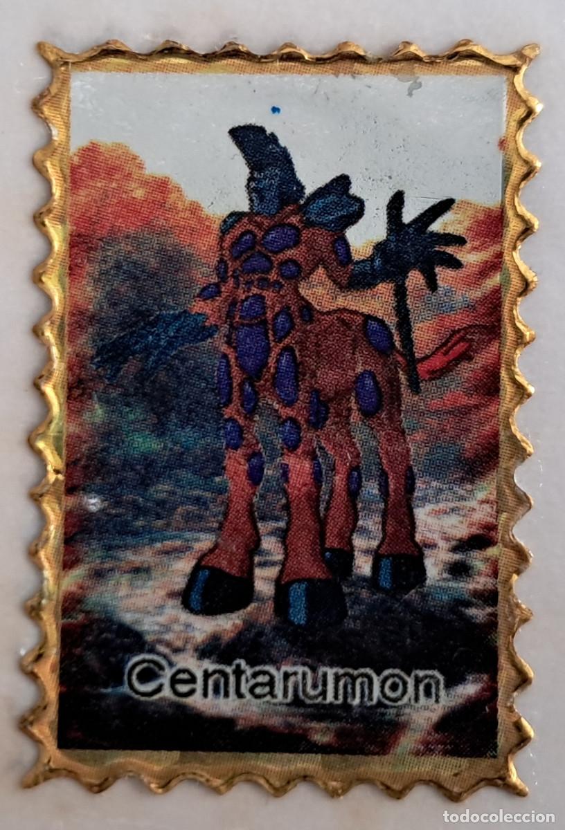 Pegatinas de colecci&oacute;n: pegatina, adhesivo de digimon, Centarumon. despegada, tama&ntilde;o 2.3 x 3.4 cm.