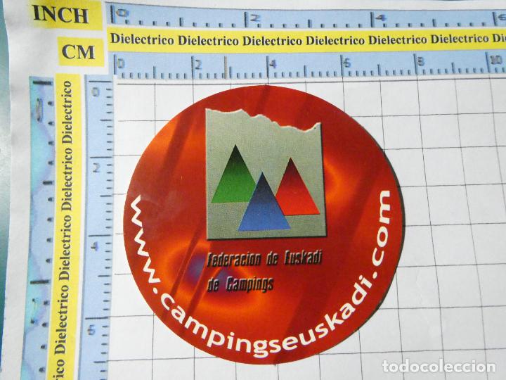 Sammlung von Aufklebern: PEGATINA DE TURISMO. FEDERACI&Oacute;N DE CAMPINGS DE EUSKADI PAIS VASCO 188
