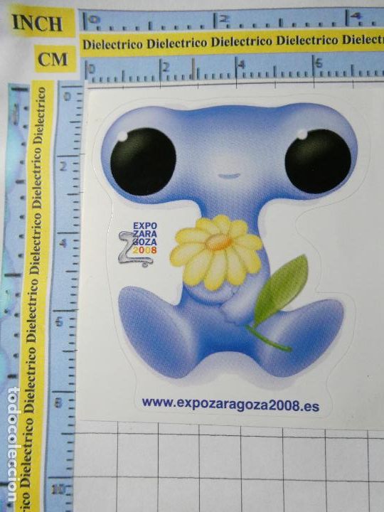 Sammlung von Aufklebern: PEGATINA DE TURISMO. EXPO ZARAGOZA 2008. MASCOTA FLUVI. 198
