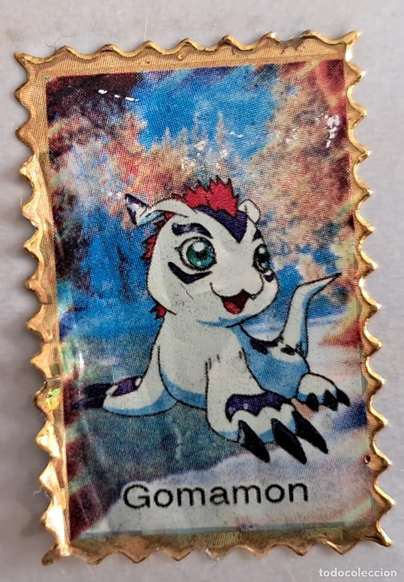 Pegatinas de colecci&oacute;n: pegatina, adhesivo de digimon, Gomamon. despegada, tama&ntilde;o 2.3 x 3.4 cm.