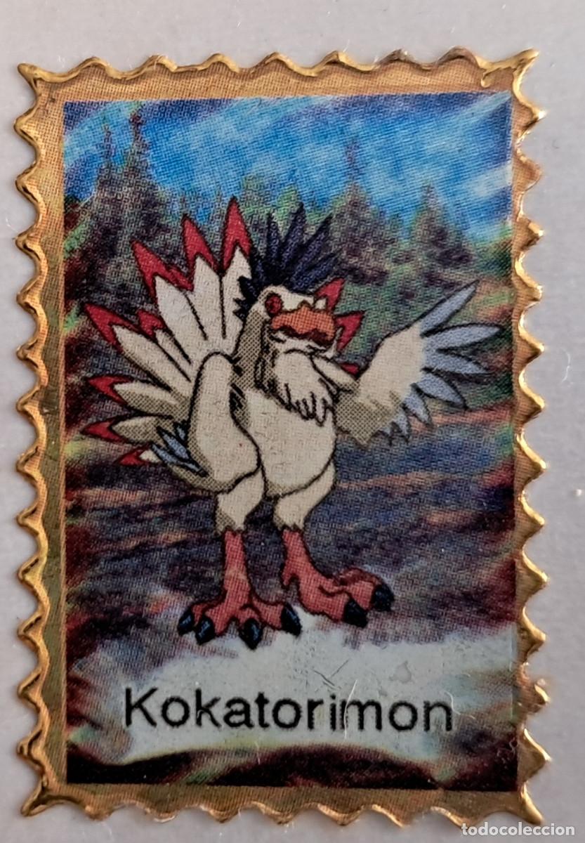 Pegatinas de colecci&oacute;n: pegatina, adhesivo de digimon, Kokatorimon. despegada, tama&ntilde;o 2.3 x 3.4 cm.