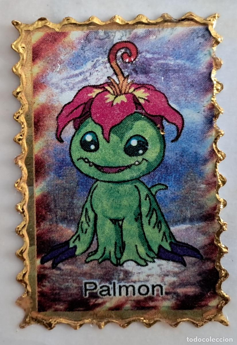 Pegatinas de colecci&oacute;n: pegatina, adhesivo de digimon, Palmon. despegada, tama&ntilde;o 2.3 x 3.4 cm.