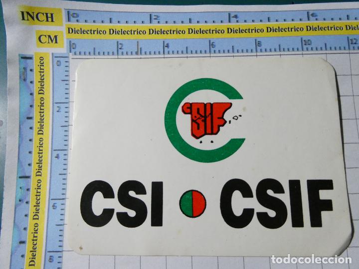 Pegatinas de colecci&oacute;n: PEGATINA POL&Iacute;TICO SINDICAL REIVINDICATIVA. CSI CSIF. 2