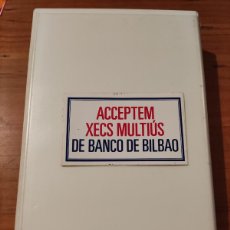 Pegatinas de colección: (PG6) PEGATINA ACCEPTEM XECS MULTIUS DE BANCO DE BILBAO
