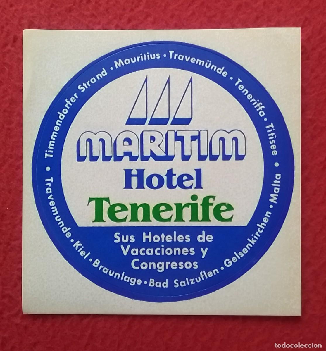 Collection stickers: ANTIGUA PEGATINA ADHESIVO STICKER HOTEL MARITIM TENERIFE VACACIONES Y CONGRESOS MAURITIUS MALTA..VER