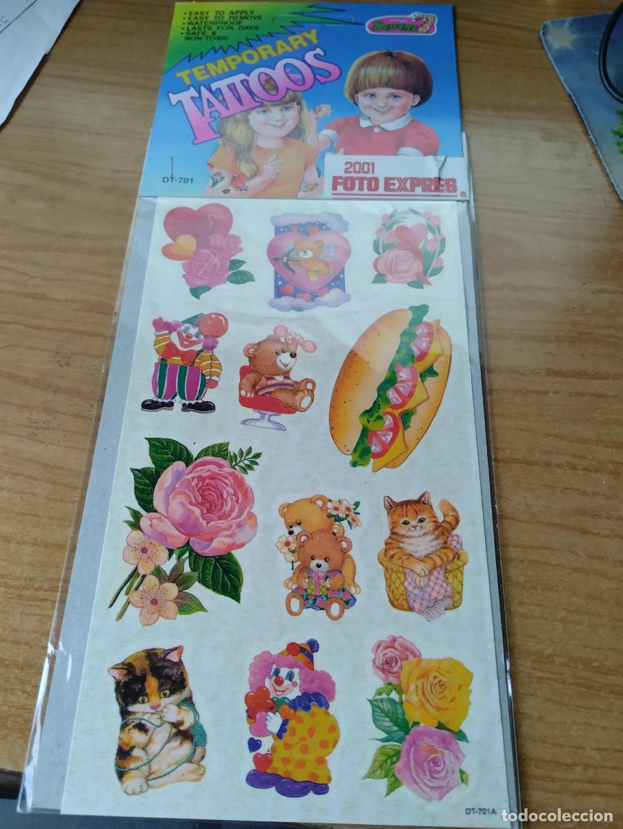 Pegatinas de colecci&oacute;n: tatuajes temporales 701-A en su blister