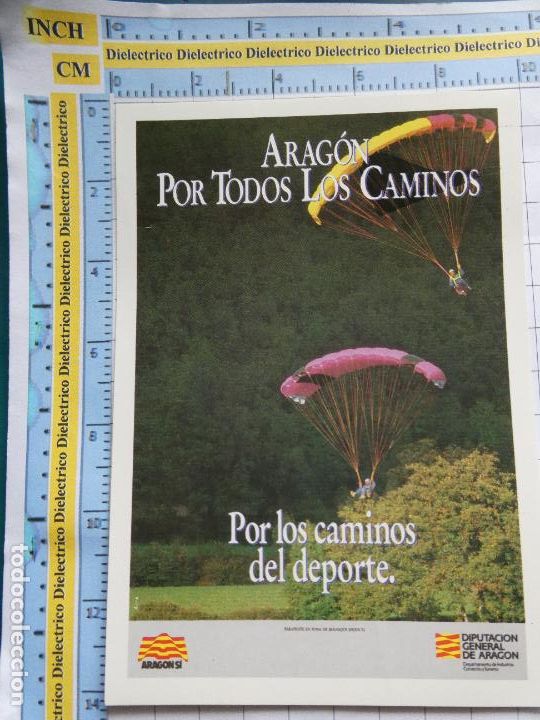 Collection stickers: PEGATINA DE TURISMO. ARAG&Oacute;N POR TODOS LOS CAMINOS PARAPENTE EN BENASQUE HUESCA 79
