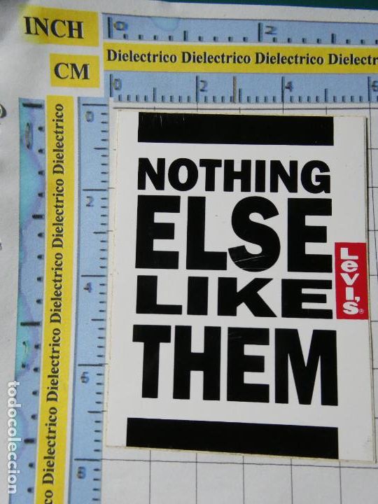 Collection stickers: PEGATINA DE MARCAS DE ROPA. LEVI'S JEANS . 99