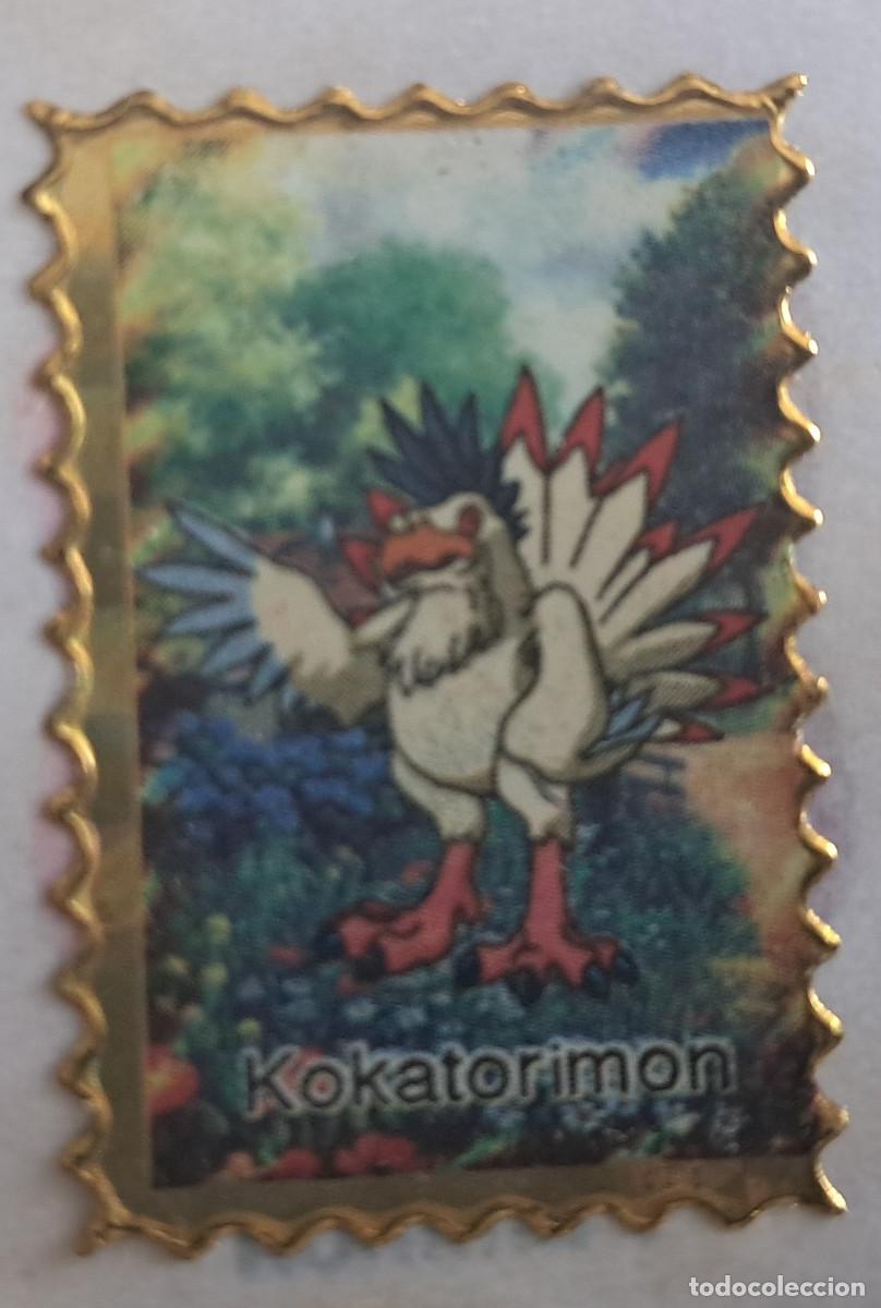 Pegatinas de colecci&oacute;n: pegatina, adhesivo de digimon, Kokatorimon. despegada, tama&ntilde;o 2.3 x 3.4 cm.