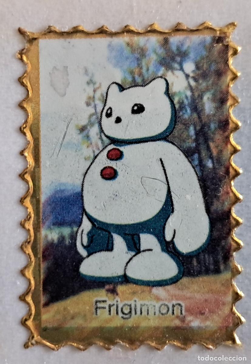 Pegatinas de colecci&oacute;n: pegatina, adhesivo de digimon, Frigimon. despegada, tama&ntilde;o 2.3 x 3.4 cm.