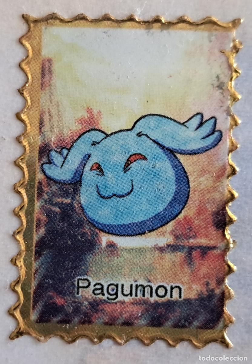Pegatinas de colecci&oacute;n: pegatina, adhesivo de digimon, Pagumon. despegada, tama&ntilde;o 2.3 x 3.4 cm.