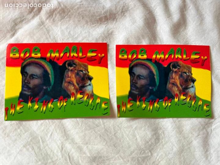 Pegatinas de colecci&oacute;n: PEGATINA ORIGINAL - MUSICA - BOB MARLEY, THE KING OF REGGAE