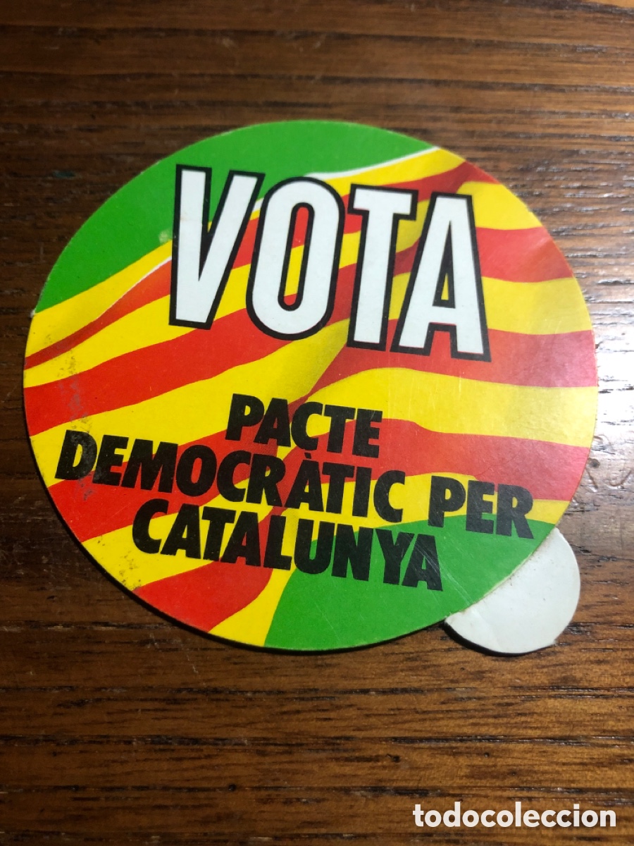 Autocollants de collection: ADHESIVO VOTA PACTE DEMOCR&Aacute;TIC PER CATALUNYA