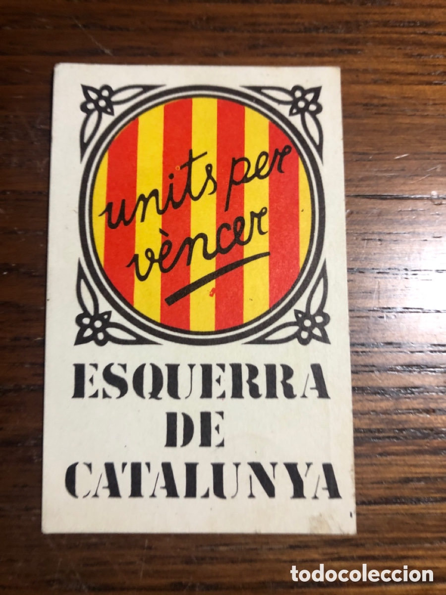 Autocollants de collection: ADHESIVO UNITS PER VENCER ESQUERRA DE CATALUNYA
