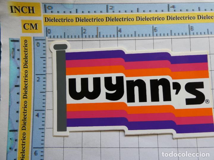 Autocollants de collection: PEGATINA DE COCHES MOTOS. RECAMBIOS AUTOM&Oacute;VIL WYNNS. 143