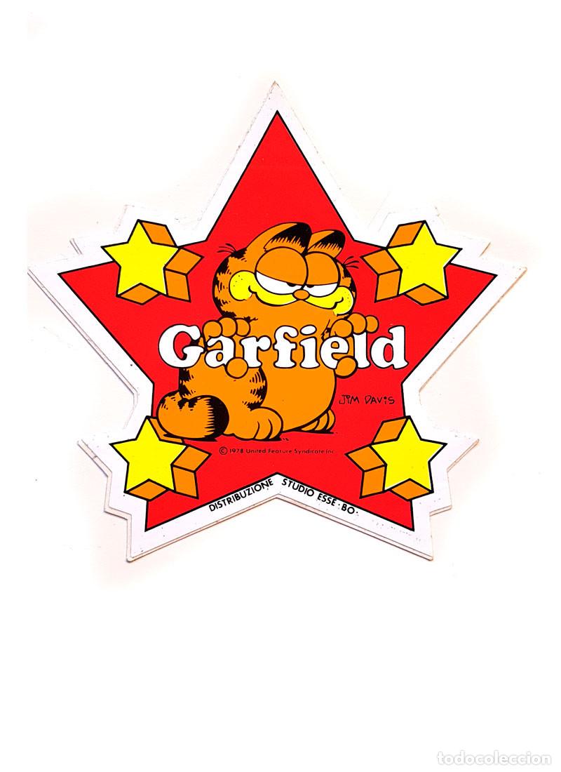 Pegatinas de colecci&oacute;n: PEGATINA GATO GARFIELD PEQUE&Ntilde;O