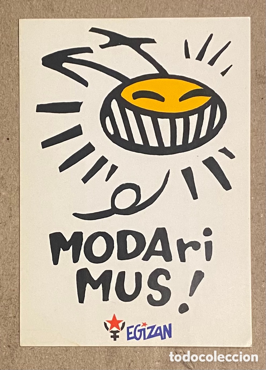 Collection stickers: MODARI MUS!. PEGATINA POL&Iacute;TICA VASCA FEMINISTA. EGIZAN.