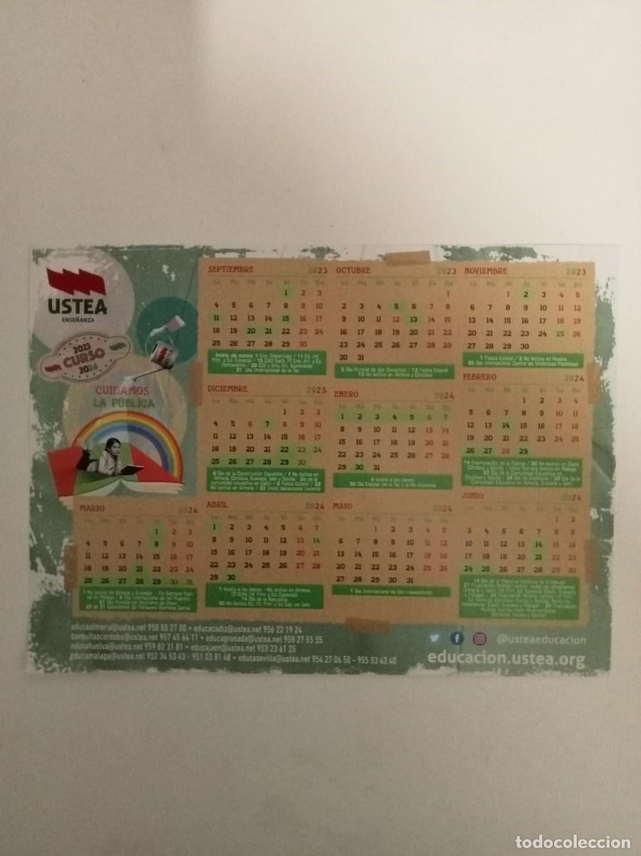 Pegatinas de colecci&oacute;n: Pegatina calendario escolar Almer&iacute;a. 23-24.Ustea