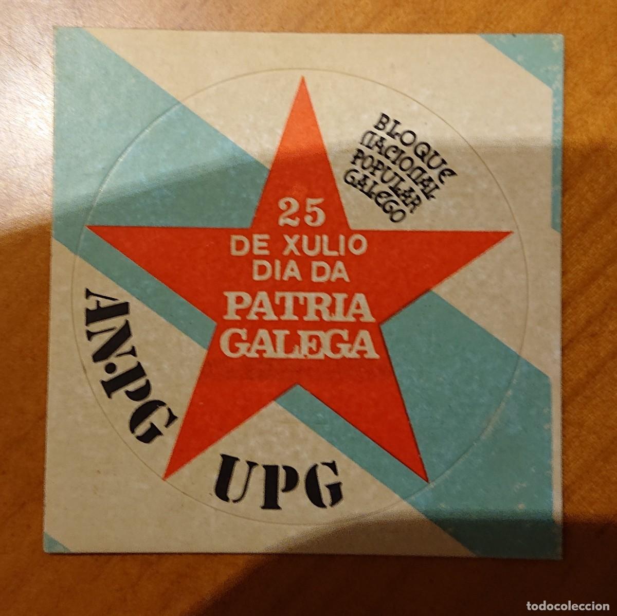 Sammlung von Aufklebern: Pegatina pol&iacute;tica a&ntilde;os 70-80, original, ved foto