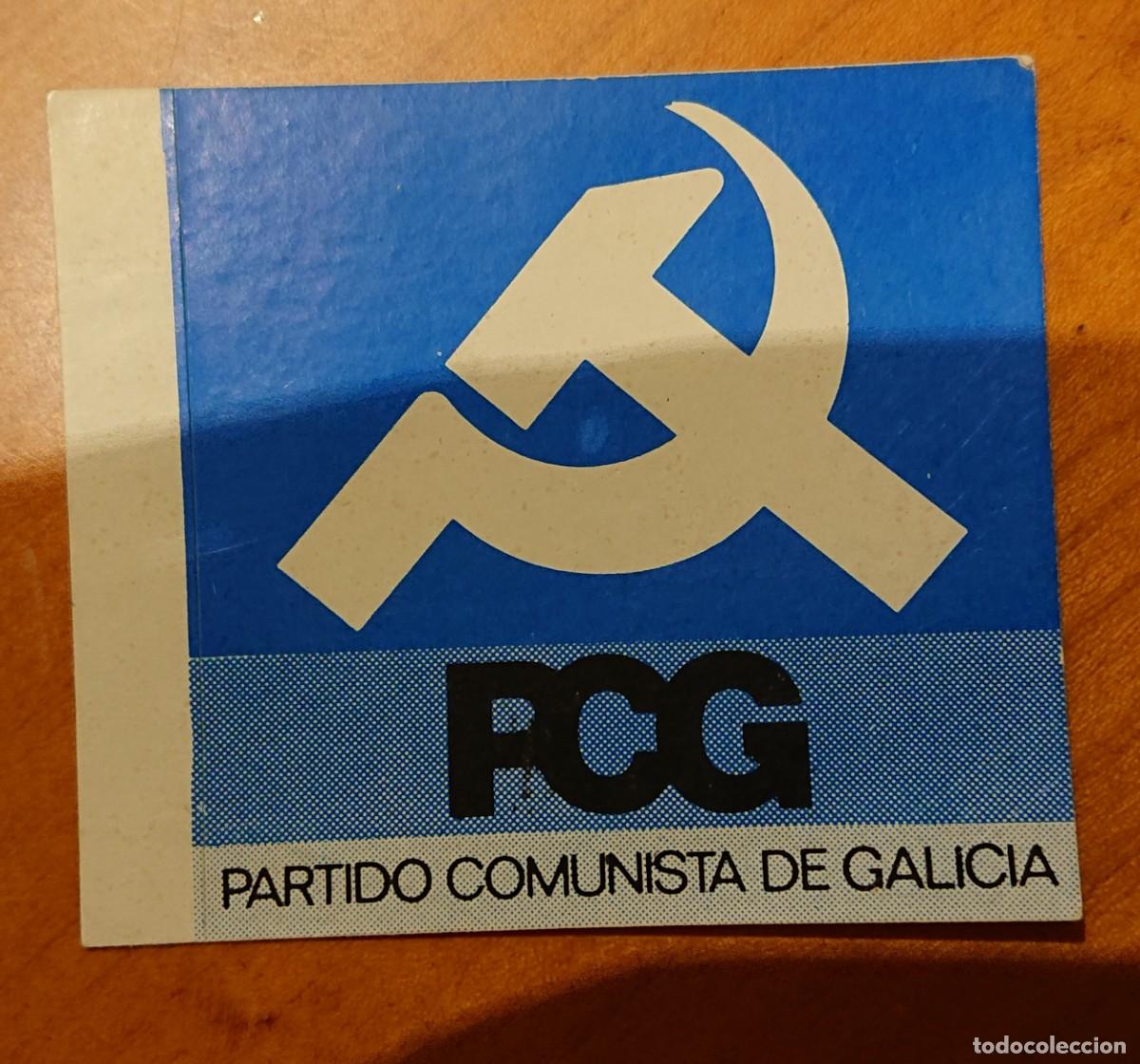 Sammlung von Aufklebern: Pegatina pol&iacute;tica a&ntilde;os 70-80, original, ved foto