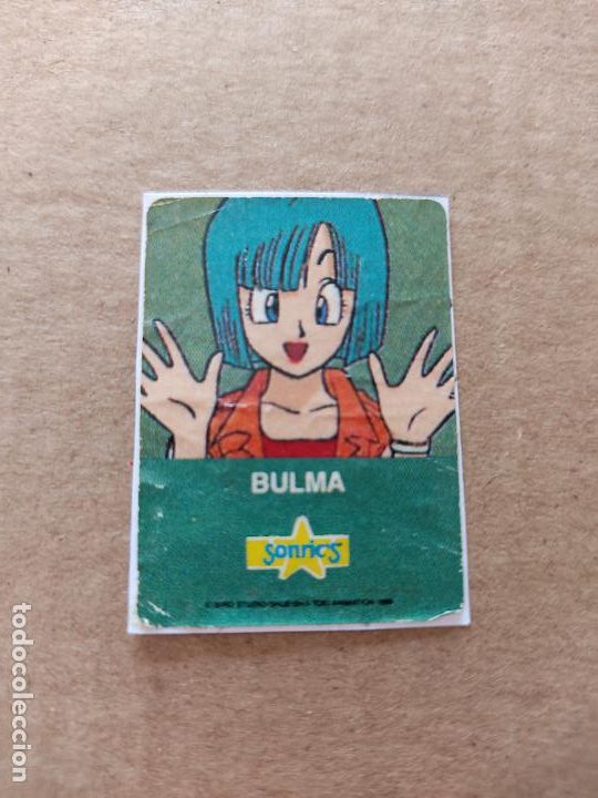 Pegatinas de colecci&oacute;n: ANTIGUA PEGATINA DE CHICLE SONRICS DRAGON BALL BOLA DE DRAG&Oacute;N (A&Ntilde;OS 90) - CROMO BULMA