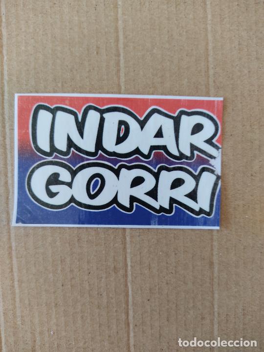 Pegatinas de colecci&oacute;n: PEGATINA FUTBOL OSASUNA INDAR GORRI FUERZA ROJA