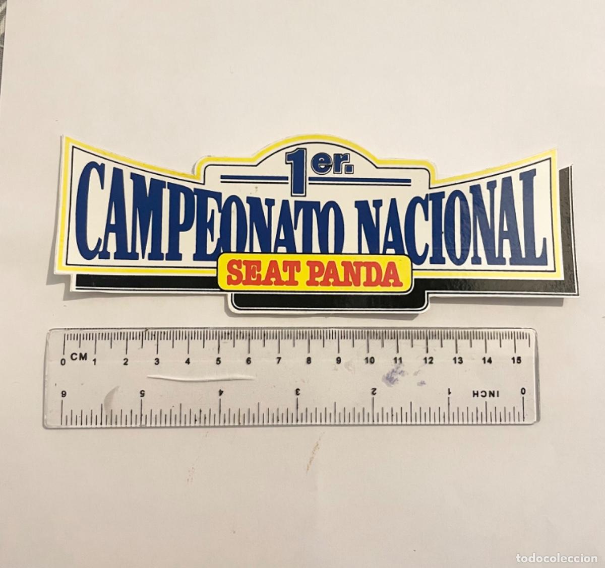 Pegatinas de colecci&oacute;n: PEGATINA VINTAGE SEAT PANDA PRIMER NACIONAL A&Ntilde;OS 80 SIN TRASERA NO PEGA , ver fotos . Buen estado
