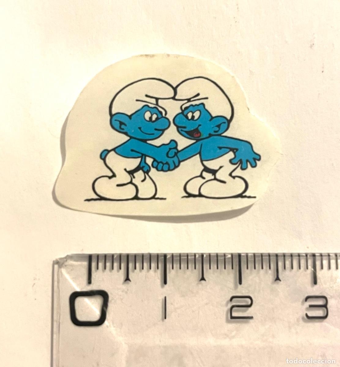Pegatinas de colecci&oacute;n: PEGATINA VINTAGE PITUFOS A&Ntilde;OS 80 , ver fotos . Buen estado
