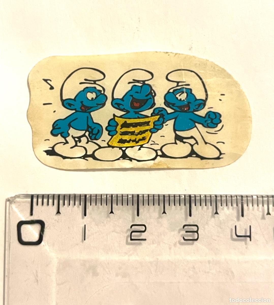 Pegatinas de colecci&oacute;n: PEGATINA VINTAGE PITUFOS A&Ntilde;OS 80 , ver fotos . Buen estado