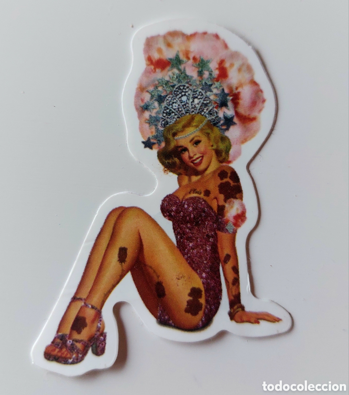 Pegatinas de colecci&oacute;n: Pegatina chica pin up