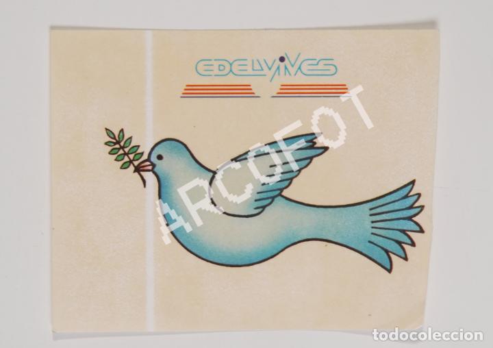 Pegatinas de colecci&oacute;n: Antigua Pegatina EDELVIVES - La de las fotos