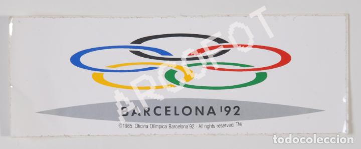 Pegatinas de colecci&oacute;n: Antigua Pegatina BARCELONA &acute;92 - Oficina Ol&iacute;mpica Barcelona &acute;92 - 1985