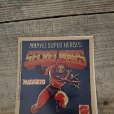Pegatinas de colección: PEGATINA MARVEL SUPER HEROES : SECRET WARS , MAGNETO -- MATTEL 1984