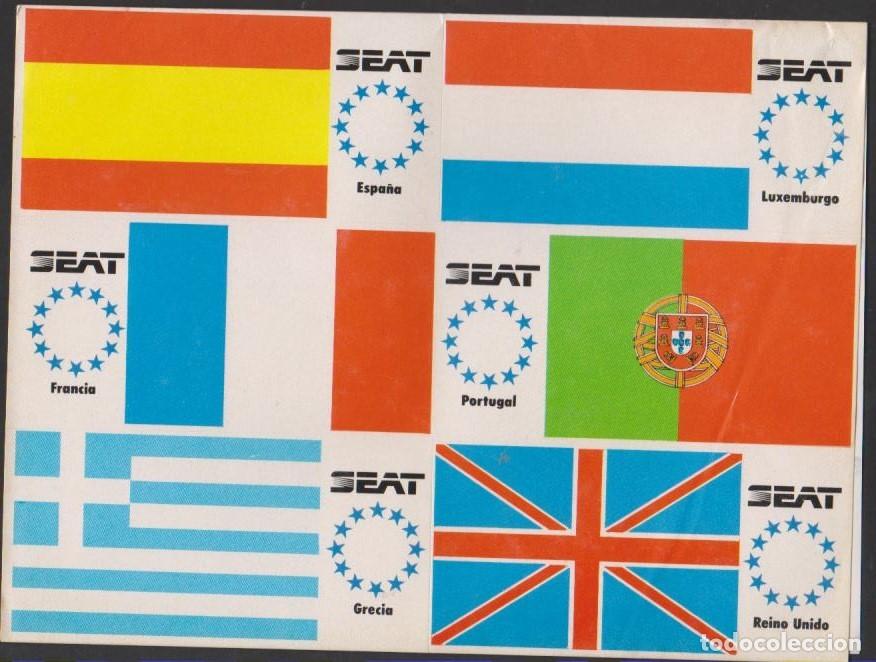 Pegatinas de colecci&oacute;n: 12 pegatinas SEAT BANDERAS UNION EUROPEA antigua adhesivo adhesiu enganxina