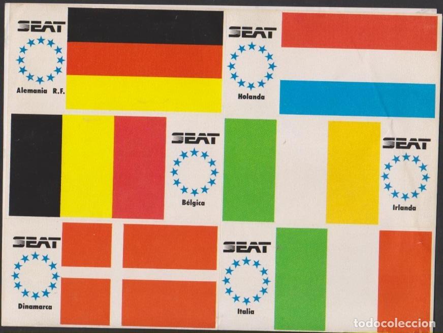 Pegatinas de colecci&oacute;n: 12 pegatinas SEAT BANDERAS UNION EUROPEA antigua adhesivo adhesiu enganxina