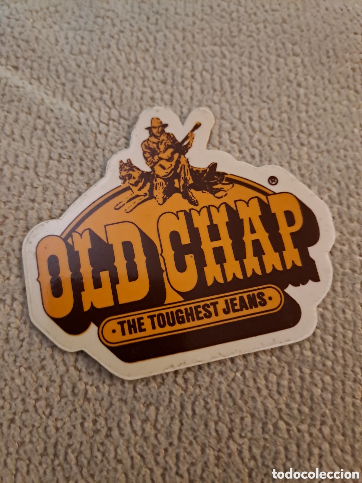 Pegatinas de colecci&oacute;n: PEGATINA OLD CHAP THE TOUGHEST JEANS