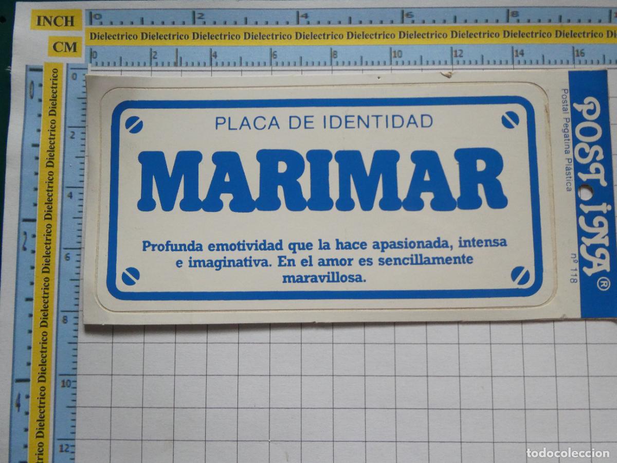 Adesivi di collezione: PEGATINA PLAZA IDENTIDAD MATR&Iacute;CULA MARIMAR MARIA DEL MAR. 28