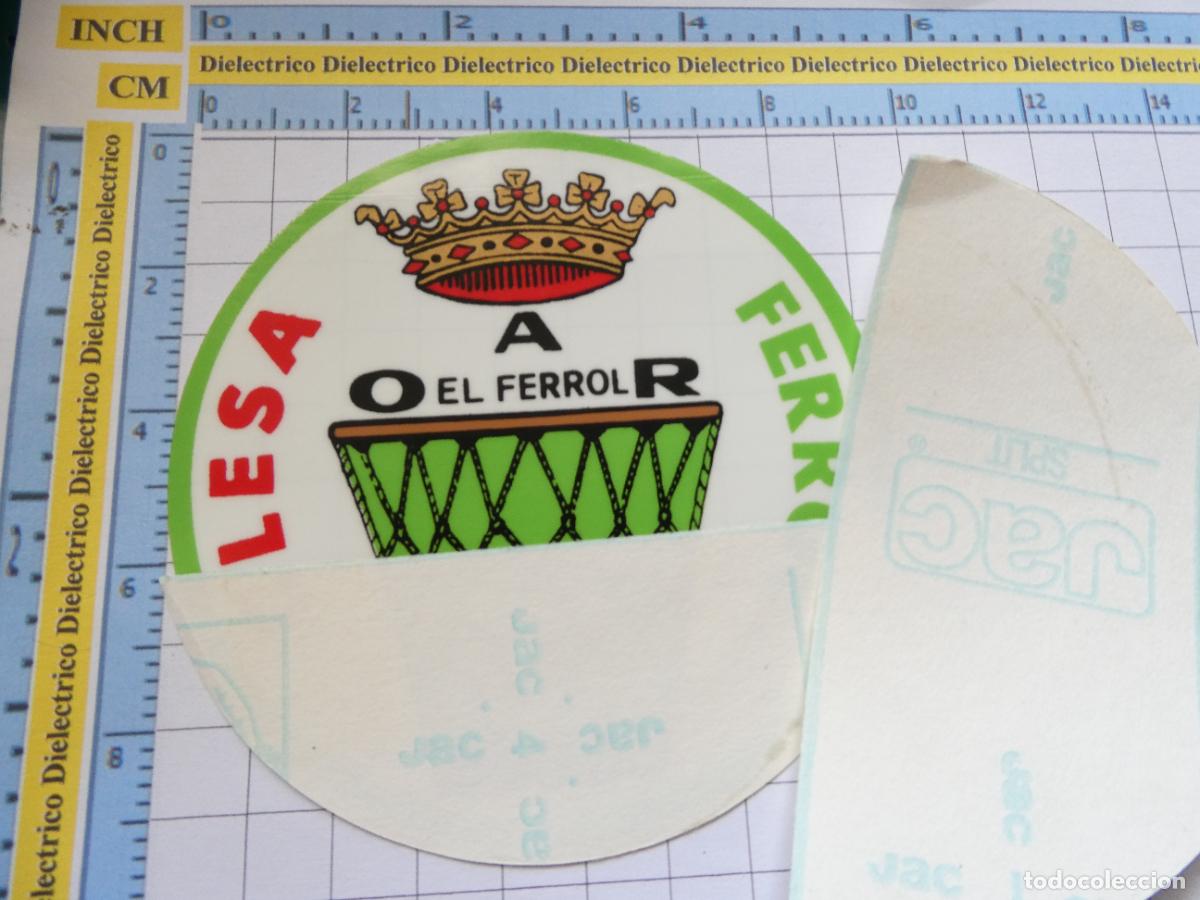 Autocolantes de cole&ccedil;&atilde;o: PEGATINA DE DEPORTES. BALONCESTO. CLUB CLESA FERROL BASKET. ADHESIVO DE INTERIOR. 52