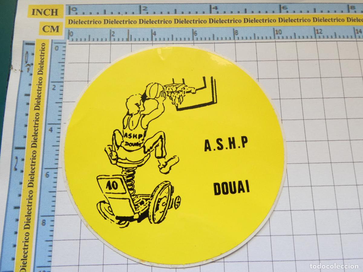 Adesivi di collezione: PEGATINA DE DEPORTES. BALONCESTO. BASKET SILLA DE RUEDAS ASHP DOUAI FRANCIA. 67