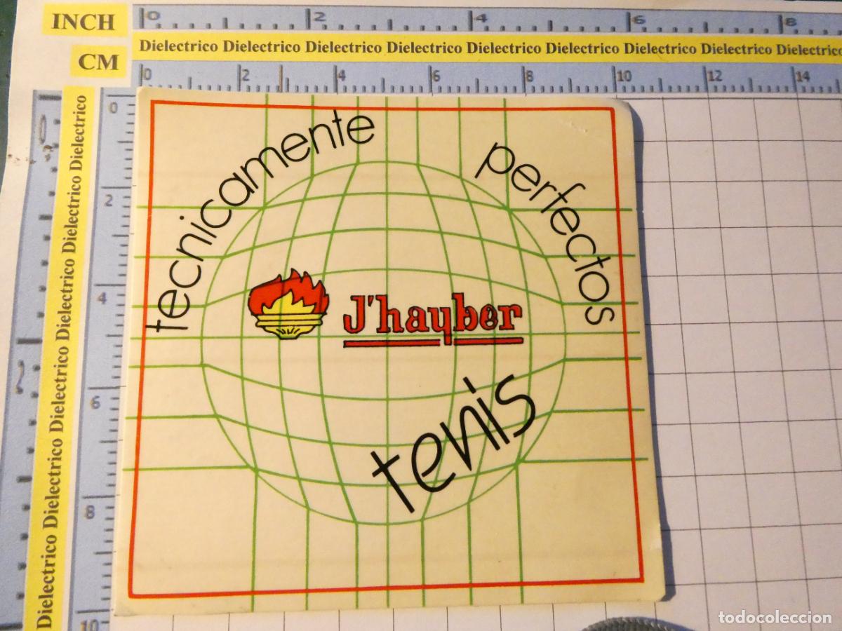 Autocolantes de cole&ccedil;&atilde;o: PEGATINA DE DEPORTES. MARCAS ROPA DEPORTIVA. J'HAYBER TENIS 99