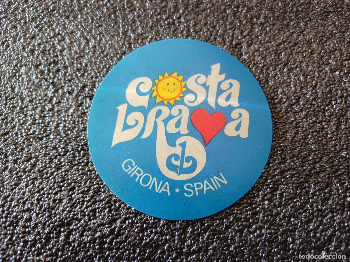 Pegatinas de colecci&oacute;n: antigua pegatina sin adhesivo de la costa brava girona, 7 cm