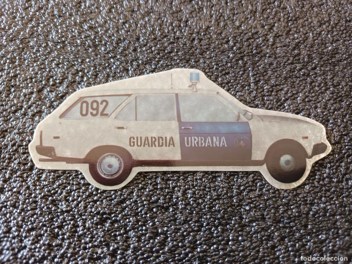 Pegatinas de colecci&oacute;n: antigua pegatina sin adhesivo de coche de la guardia urbana, 10 x 4 cm