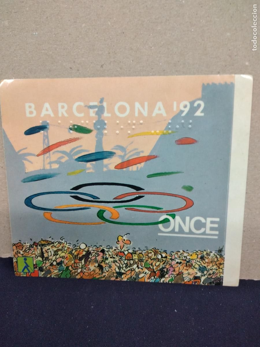 Pegatinas de colecci&oacute;n: ADHESIVO - PEGATINA EN BRAILLE - ONCE - JUEGOS OL&Iacute;MPICOS, OLIMPIADAS BARCELONA 92