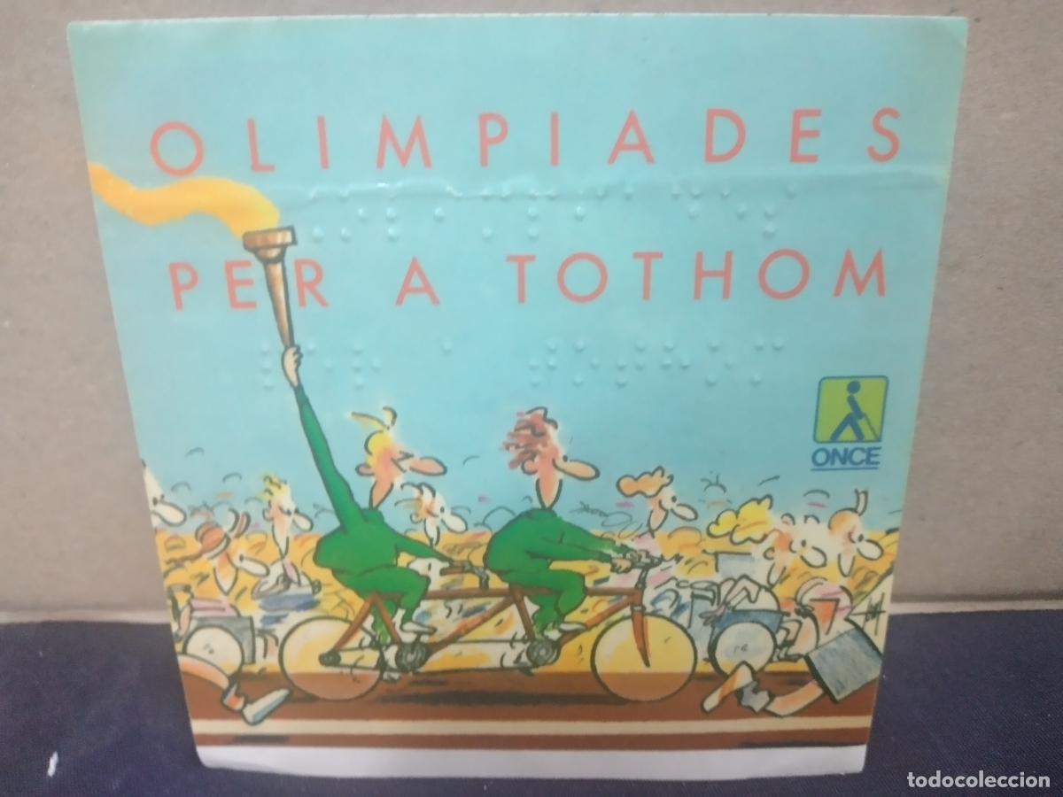 Pegatinas de colecci&oacute;n: ADHESIVO - PEGATINA EN BRAILLE - ONCE - JUEGOS OL&Iacute;MPICOS, OLIMPIADES PER TOTHOM BARCELONA 92